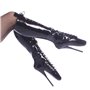 Ballet Knee Boots Black 7" Heel