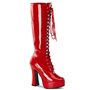 Electra Platform Knee Boot red 5" Heel