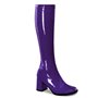 GoGo Stretch Boots Purple 3" Heel