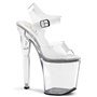 Xtreme Sandal Clear 8" Heel