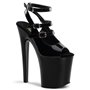 Xtreme Black Platform 8" Heel