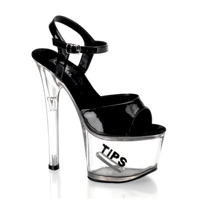 TipJar TIPS Black 7" Heel