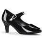 Divine D'Orsay Mary Jane Pump Black 3" Heel