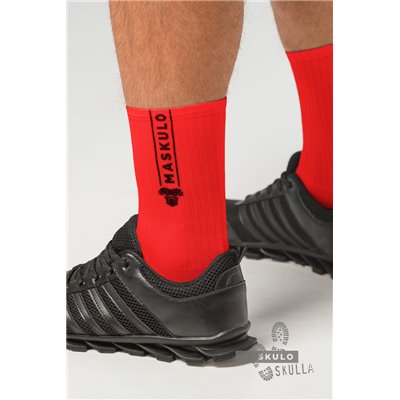 MASKULO - Men’s Fetish Crew Socks Red