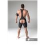 MASKULO - Wrestling Singlet Codpiece Open rear Black