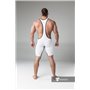 MASKULO - Wrestling Singlet Codpiece Thigh Pads White