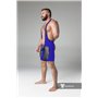 MASKULO - Wrestling Singlet Codpiece Open Rear Thigh Pads Royal Blue