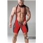 MASKULO - Wrestling Singlet Codpiece full thigh Pads Red