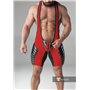 MASKULO - Wrestling Singlet Codpiece full thigh Pads Red