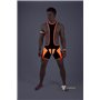 MASKULO - Wrestling Singlet Codpiece Open Rear Neon Orange