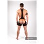 MASKULO - Wrestling Singlet Codpiece Open Rear Neon Orange