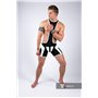 MASKULO - Wrestling Singlet Codpiece Open Rear White