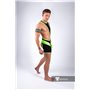 MASKULO - Men's Fetish Wrestling Singlet Codpiece Neon Green