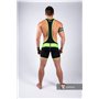 MASKULO - Men's Fetish Wrestling Singlet Codpiece Zippered rear Neon Green