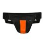 Addikt Leather Jockstrap: Black & Orange