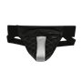 Addikt Leather Jockstrap Pattern: Black & Silver