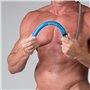 Super Flexible Sport Fucker Locker Room Hose Blue- Silicone 23 cm / 9 inch